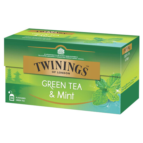 TWININGS Té verde con menta 25 uds. 50 g.