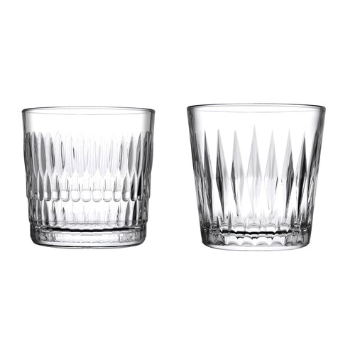 Pack de 3 vasos de vidrio rain, 30cL.