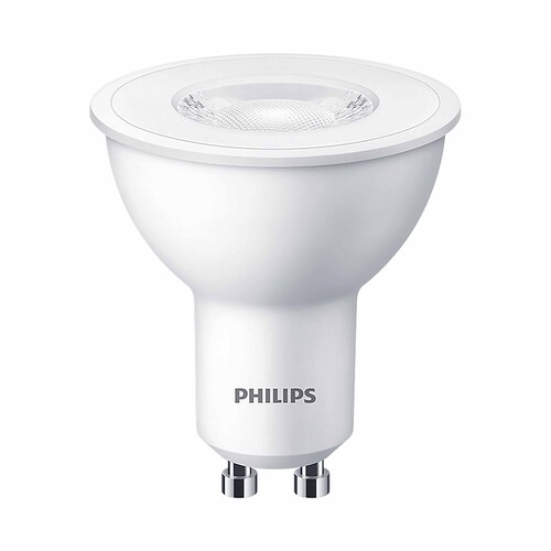 Bombilla Led GU10, 4,7W=50W, luz cálida 2700K, 380lm, PHILIPS.