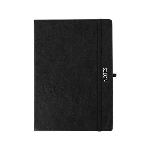 Cuaderno A5 70G 96H Tapa Negra Hojas 1 Raya Papel FSC PRODUCTO ALCAMPO