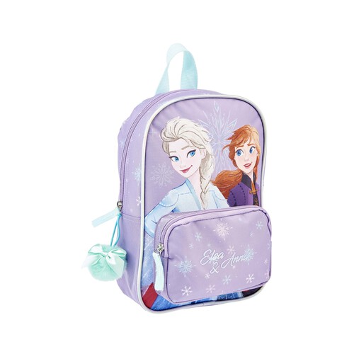 Mochila 3D FROZEN, 1 compartimento, color morado, ALCAMPO.