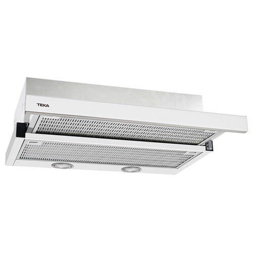 Campana extraíble TEKA CNL 6400.2 blanco capacidad extracción: 370 m3/h, velocidades: 3, motores: 1, A: 60cm.