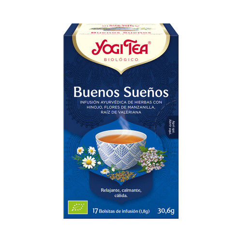 YOGI TEA Dulces Sueños infusión BIO relax 17 uds. 30,6 g. 