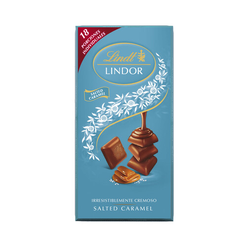 LINDT Lindor Salted Caramel Chocolate con leche 100 g.