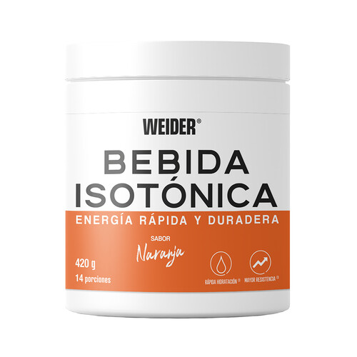 WEIDER Bebida isotònica naranja WEIDER 420 g.