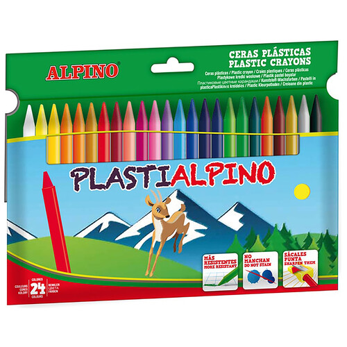 Estuche de 24 ceras PlastiAlpino