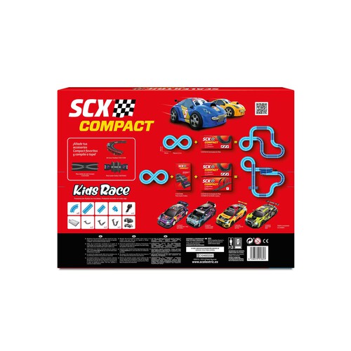 Circuito Scalextric Compact Kids Race +3 años.