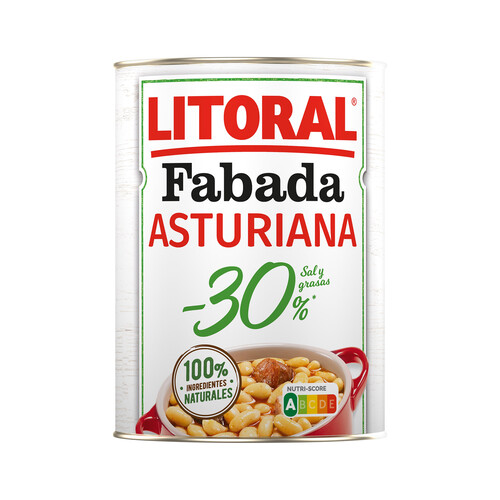 LITORAL Fabada Asturiana -30% sal y grasas LITORAL 420 g.