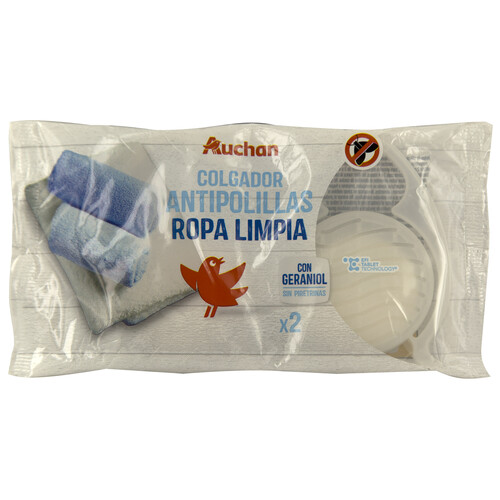 PRODUCTO ALCAMPO Colgador antipolillas con aroma a ropa limpia 2 uds.