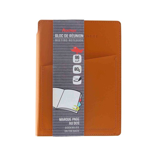 Cuaderno Reuniones A5 80G 96H C/Bolsillo Papel FSC PRODUCTO ALCAMPO