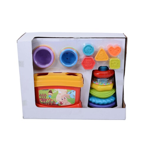 Conjunto de actividades infantil, set de formas, ONE TWO FUN ALCAMPO.