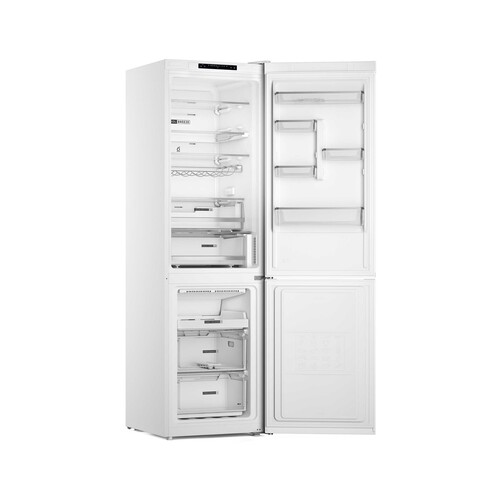 Frigorífico combi 203cm WHIRLPOOL W7X 93A W, color blanco, No Frost, clasificación energética: D, H: 200,3cm, A: 59,6cm, F: 67,8cm, capacidad total: 367L.