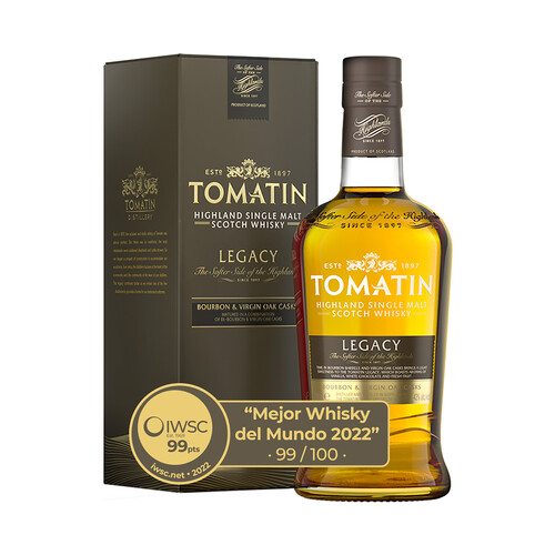 TOMATIN LEGACY Whisky single malt escocés botella 70 cl.