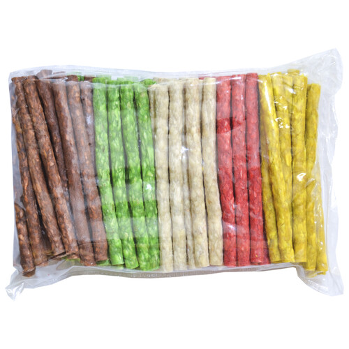 MISTER DOG Mordedores para perros dentales de colores MISTER DOG MUNCHIES 100 uds. 800 g.