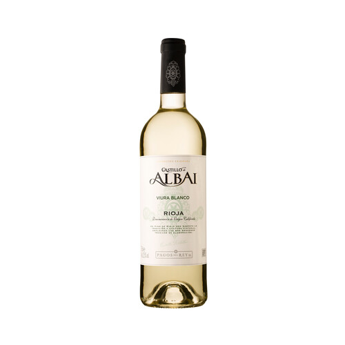 CASTILLO DE ALBAI Vino blanco con D.O. Ca Rioja botella 75 cl.