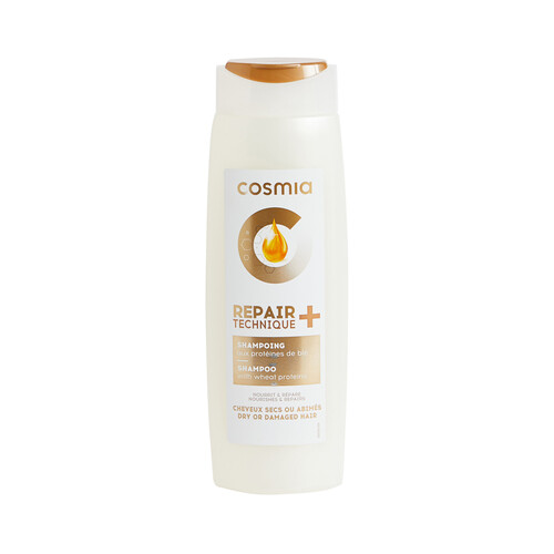 COSMIA Champú nutritivo y reparador para cabellos secos o dañados COSMIA Repair technique+ 400 ml.