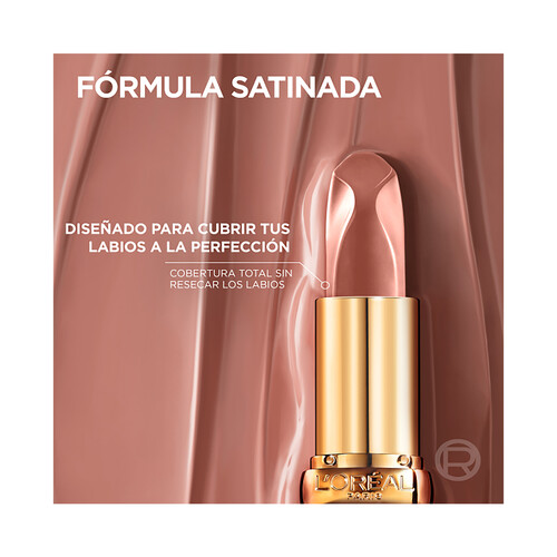 L´ORÉAL PARIS Color riche nude Tono 550 Nu unapologetic Barra de labios con acabado satinado.