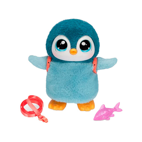 Mascota interactiva LITTLE LIVE PETS My Walking Penguin con 25 sonidos y reacciones, +5 años.