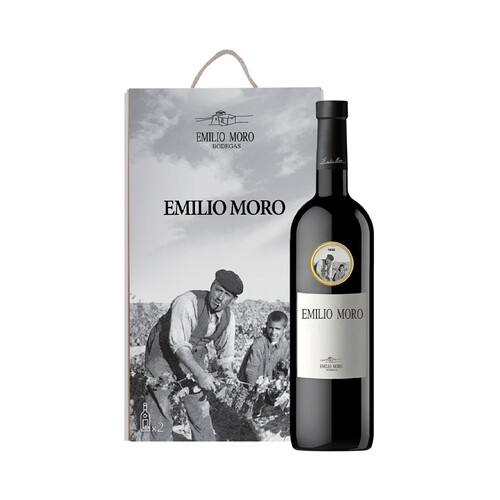 EMILIO MORO Estuche con 2 botellas de vino tinto con D.O Ribera del Duero botella 75 cl.