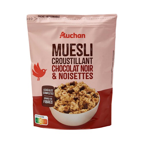 PRODUCTO ALCAMPO Cereales muesli crujiente con chocolate negro y avellanas 450 g.