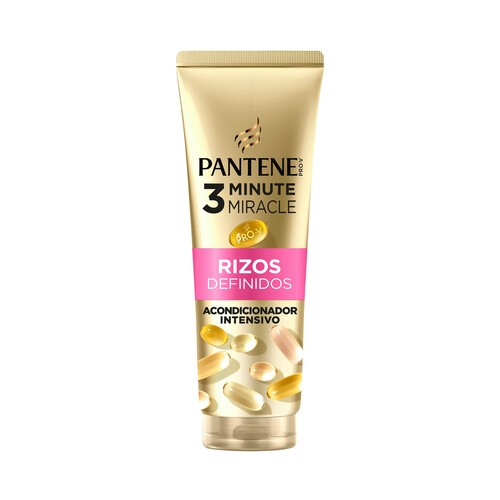 PANTENE 3 Minute miracle Acondicionador intensivo para rizos rebeldes y encrespados 220 ml.