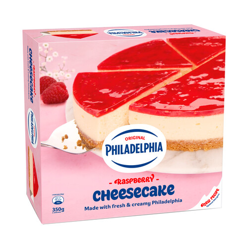 PHILADELPHIA Tarta de queso crema con frambuesa 350 g.