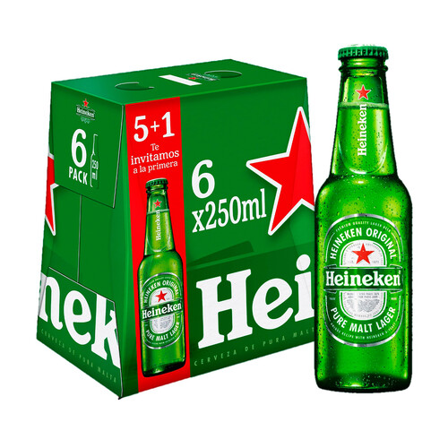 HEINEKEN Pack de cerveza 6 uds. 25 cl.