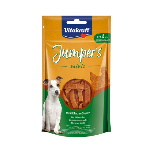 VITAKRAFT Snacks para perro Jumpers mini lámina de pollo VITAKRAFT 80 gr.