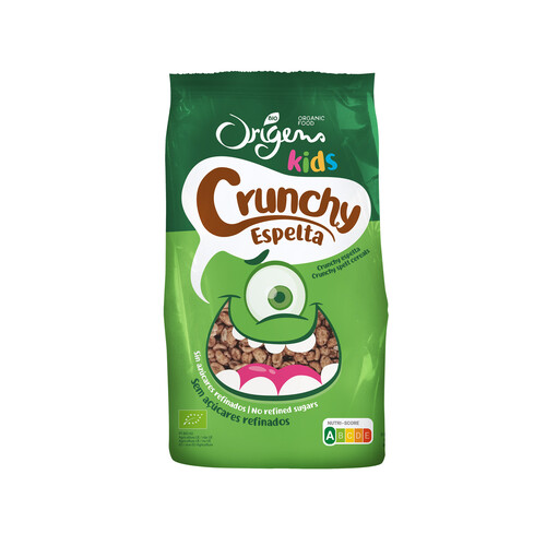 Cereales (crnchys) infantiles de espelta ecológicos ORIGENS KIDS 125 g.