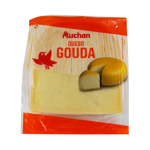 AUCHAN Queso gouda cuña 350 g. Producto Alcampo