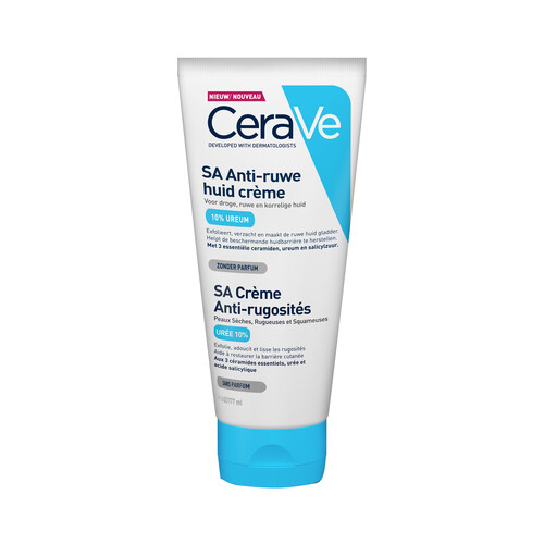 CERAVE Sa Crema alisadora sin perfume, para pieles secas, ásperas e irregulares 177 ml.