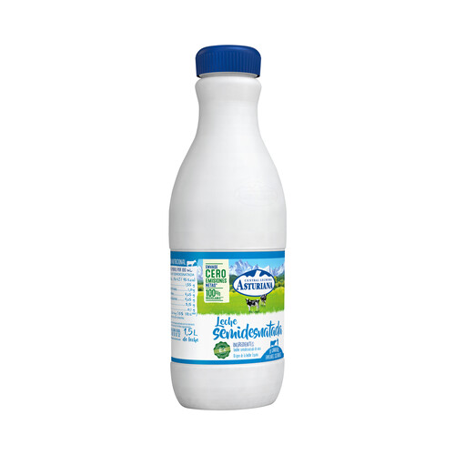 CENTRAL LECHERA ASTURIANA Leche de vaca semidesnatada de origen español 6 x 1.5 l.