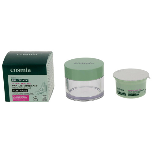 COSMIA Bio expert duo age Crema facial de noche con acción reafirmante, con aceite de argán y ácido Hialurónico 50 ml.