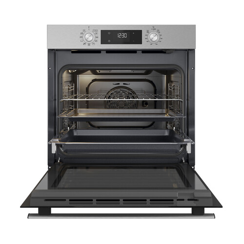 Horno hidrolítico WHIRLPOOL OMR58HU1X INOX, capacidad: 71 Litros, Clase A+, A: 59,5cm, H: 59,5cm, F: 55,1cm.