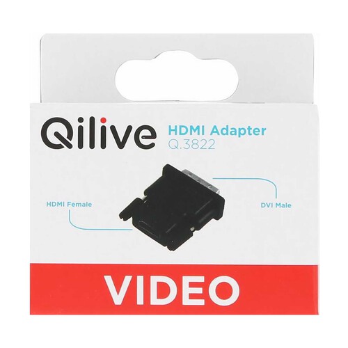 Adaptador HDMI hembra a DVI macho, QILIVE.