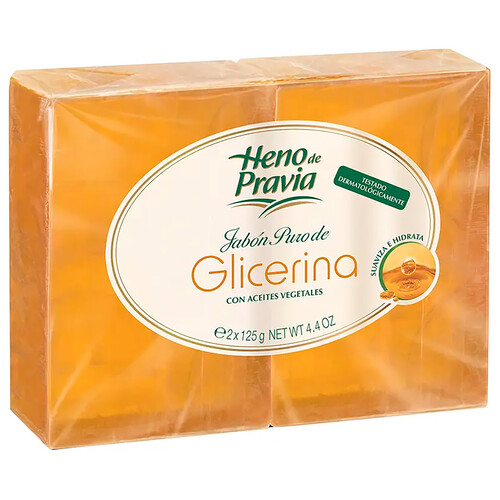 HENO DE PRAVIA Pastillas de jabón de glicerina 2 x 125 g.