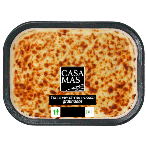 CASA MAS Canelones de carne asada gratinados 350 g.