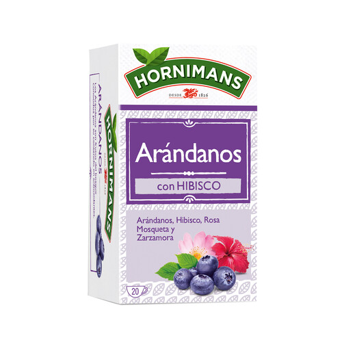 HORNIMANS Infusión de arándanos con hibisco 20 uds. 30 g.