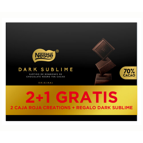 NESTLÉ Bombón creation + dark 2 x 186 gr + 145 gr