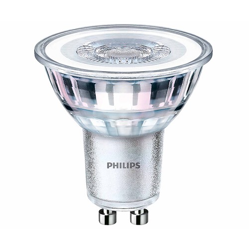 Bombilla Led GU10, 4,6W=50W, luz cálida 2700K, 355lm, PHILIPS.