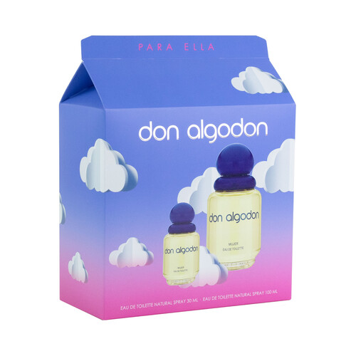 DON ALGODÓN Estuche de colonia para mujer.