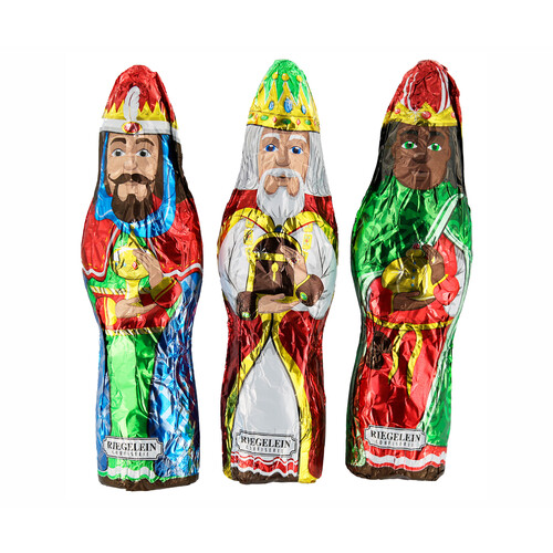 RIEGELEIN Figura de chocolate de los Reyes Magos 60 g.