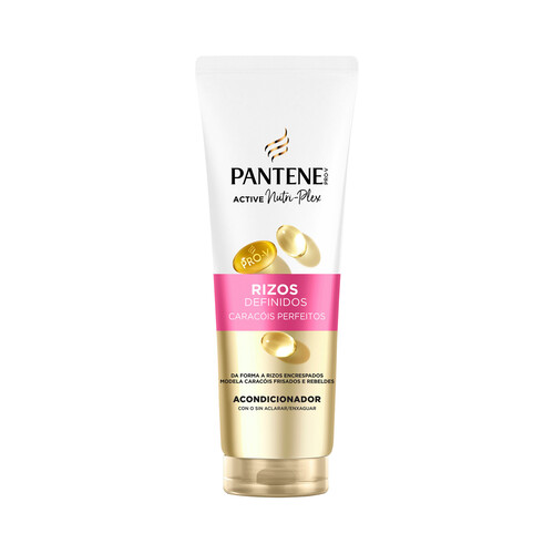 PANTENE Pro-v rizos definidos Acondicionador con Provitamina B5 para cabellos rizados, rebeldes y encrespados 160 ml.