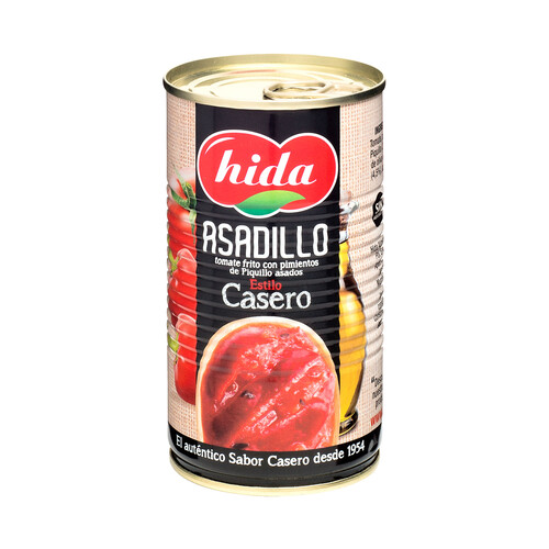 HIDA Asadillo de tomate frito con pimientos del piquillo asados lata de 340 g.