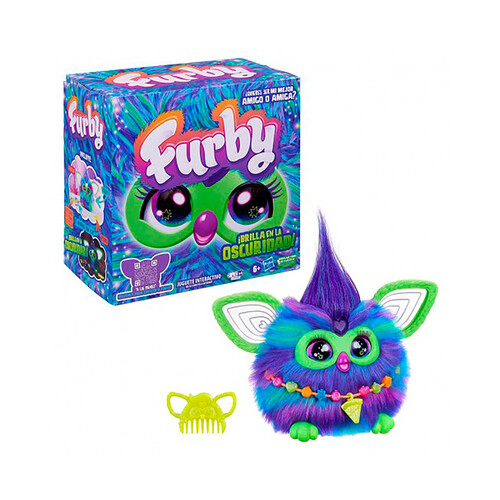 FURBY Galaxy peluche interactivo que brilla en la oscuridad, +6 años.