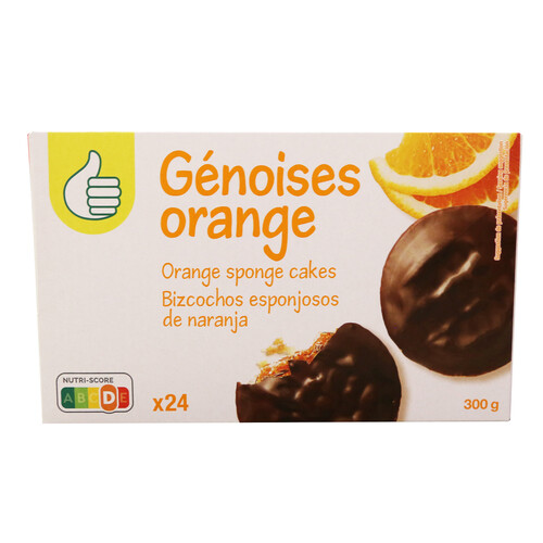 PRODUCTO ECONÓMICO ALCAMPO Galletas genovesas de naranja 300 g.