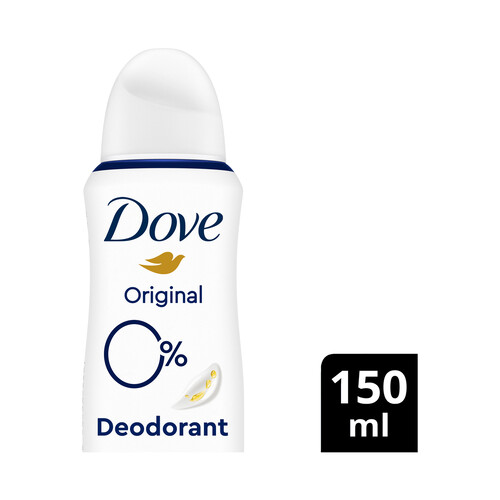 DOVE Desodorante en spray para mujer sin alcohol ni sales de alumino DOVE Original 150 ml.