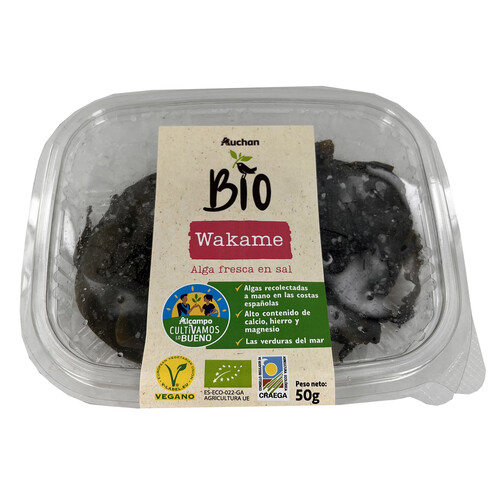 ALCAMPO CULTIVAMOS LO BUENO ECOLÓGICO Bandeja algas wakame 50 g.