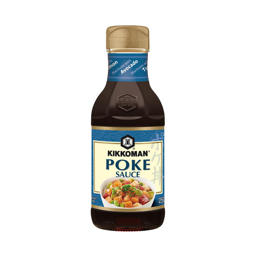 KIKKOMAN Salsa de soja marinada con aguacate 250 ml.