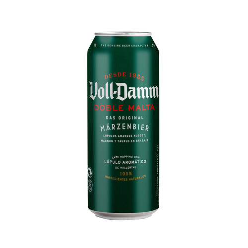 VOLL-DAMM Cerveza doble malta lata 50 cl. 